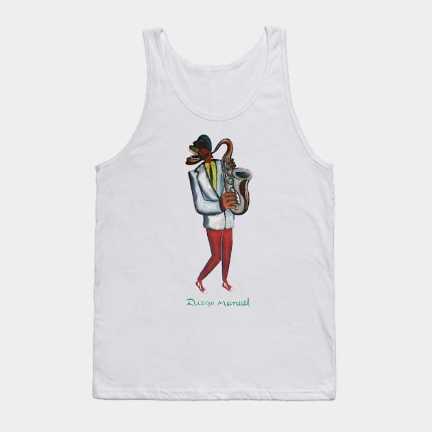 Sax Ha! Ha! Tank Top by diegomanuel